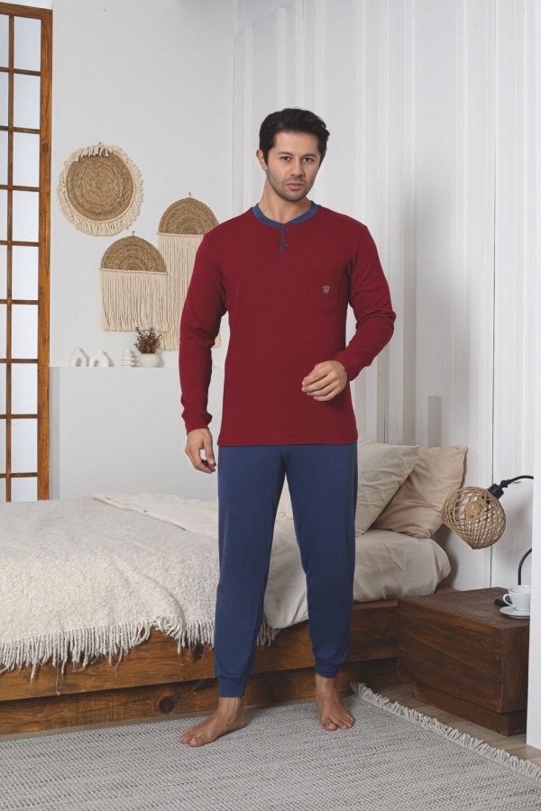 Pijama Barbat Interlok Berfin 3001