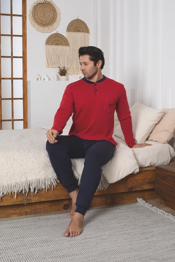 Pijama Barbat Interlok Berfin 3002 2