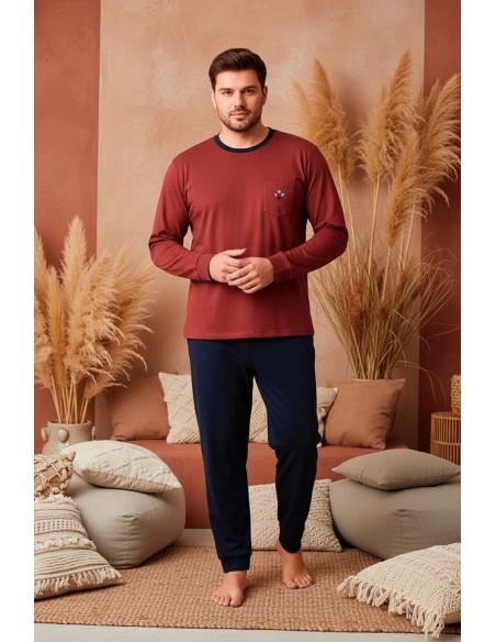 Pijama Barbat Berfin Interlok Battal 3013