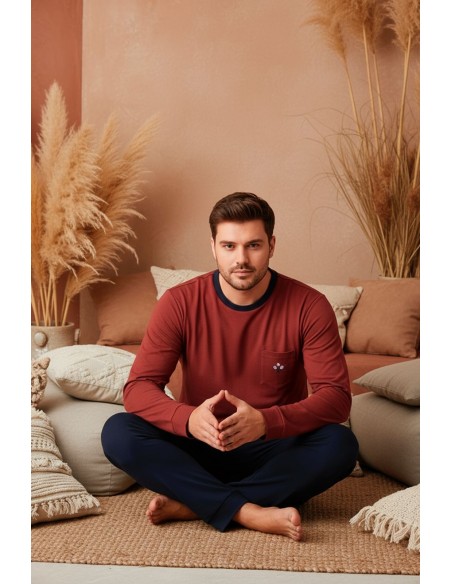 Pijama Barbat Berfin Interlok Battal 3013