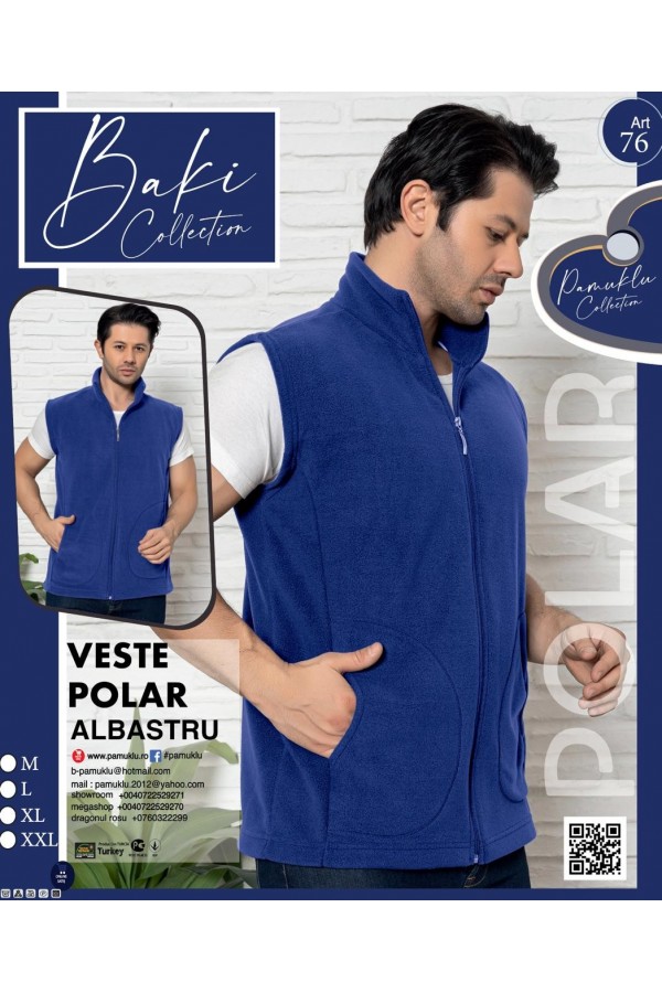 Veste Barbat Polar Albastru Cod 76 2