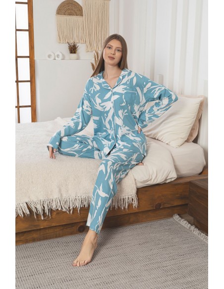Pijama Dama Lux Cu Nasturi 6501