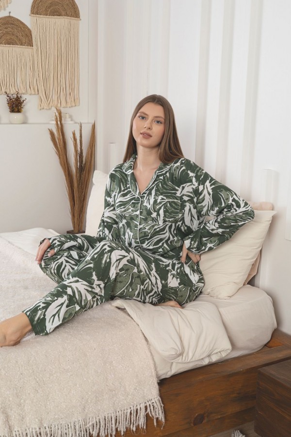 Pijama Dama Lux Cu Nasturi 6508 2