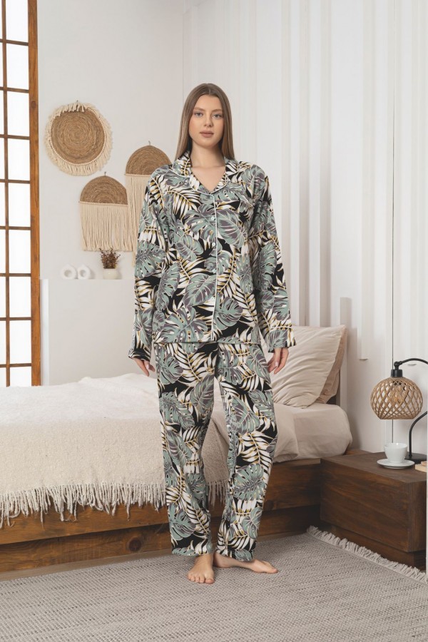 Pijama Dama Lux Cu Nasturi 6513