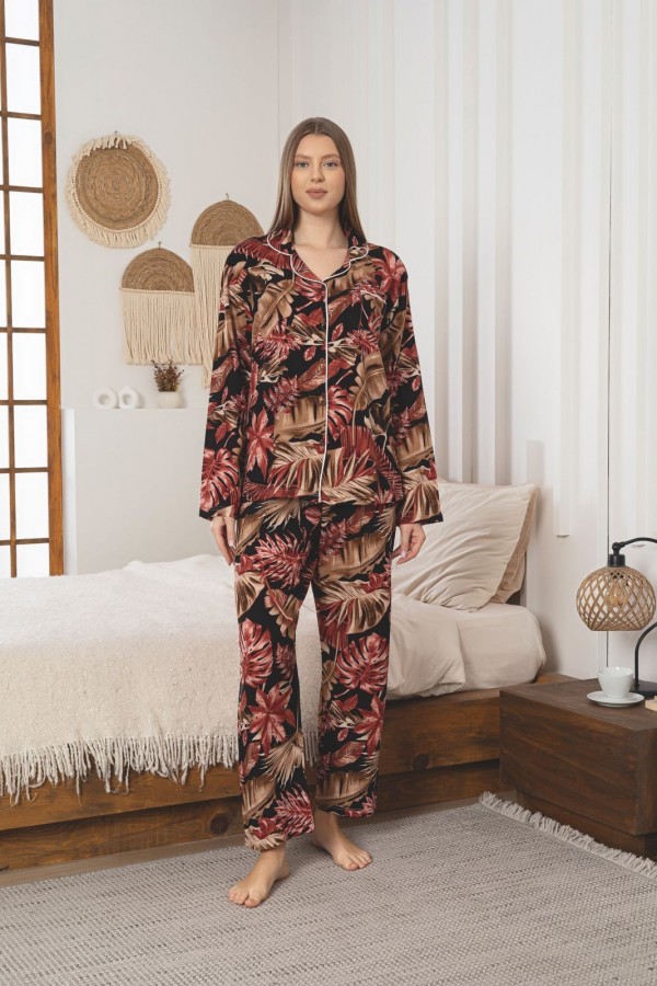 Pijama Dama Lux Cu Nasturi 6515