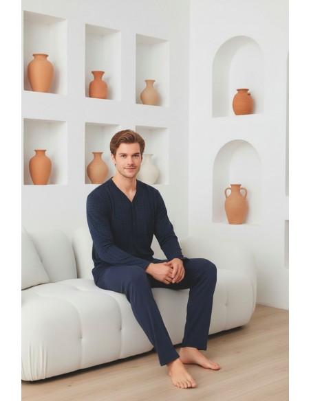 Pijama Barbat Berfin Batal cu Nasturi 3009