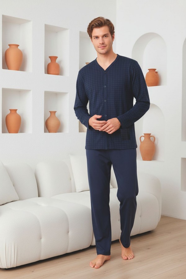 Pijama Barbat Berfin Batal cu Nasturi 3009