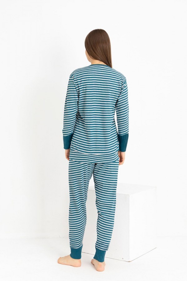 Pijama Dama Berfin Fitil-RIBANA - Cod:301 Petrol 2