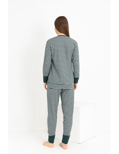 Pijama Dama Berfin Fitil-RIBANA - Cod:302 Verde